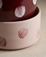 Pink Pop Dots Pet Bowl 16.5cm - 2 Pieces Set