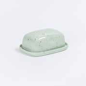 Party Specks Butter Dish