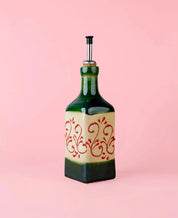 Ceramic Oil Dispenser 475ml - Alhambra – Handmade Oil Dispenser by Alfar Tierra Cocida - Kúbome
