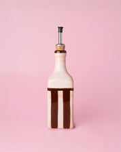 Ceramic Oil Dispenser 475ml - Chocolate – Handmade Oil Dispenser by Alfar Tierra Cocida - Kúbome