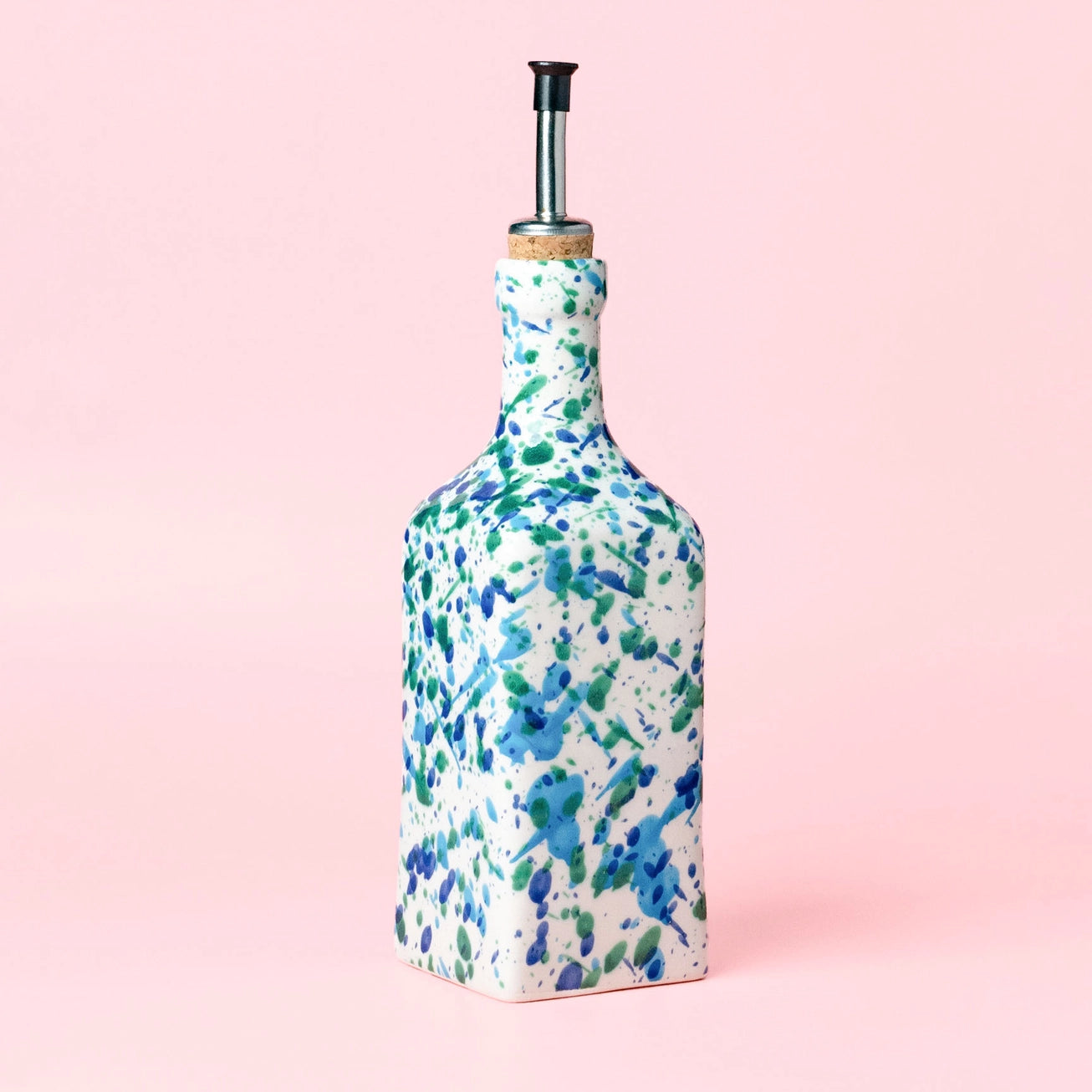 Ceramic Oil Dispenser 475ml - Coral – Handmade Oil Dispenser by Alfar Tierra Cocida - Kúbome