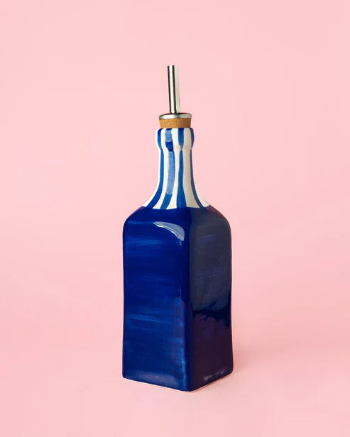 Ceramic Oil Dispenser 475ml - Costa Azul – Handmade Oil Dispenser by Alfar Tierra Cocida - Kúbome