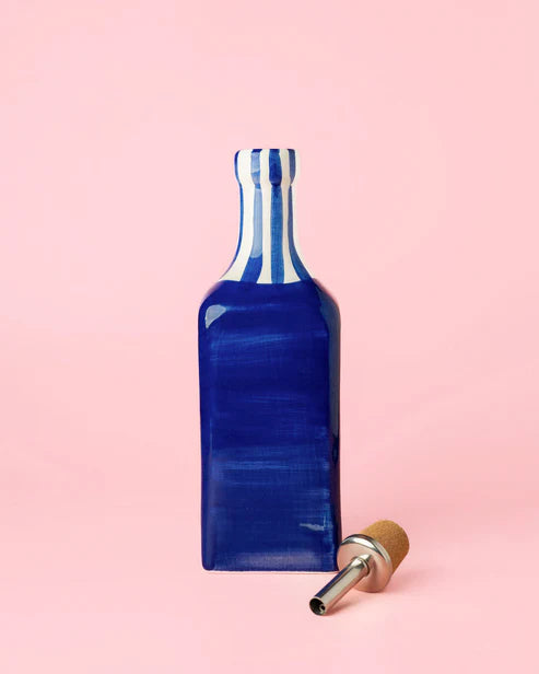 Ceramic Oil Dispenser 475ml - Costa Azul – Handmade Oil Dispenser by Alfar Tierra Cocida - Kúbome