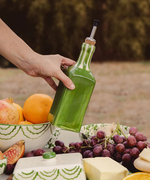 Ceramic Oil Dispenser 475ml - Raíces – Handmade Oil Dispenser by Alfar Tierra Cocida - Kúbome