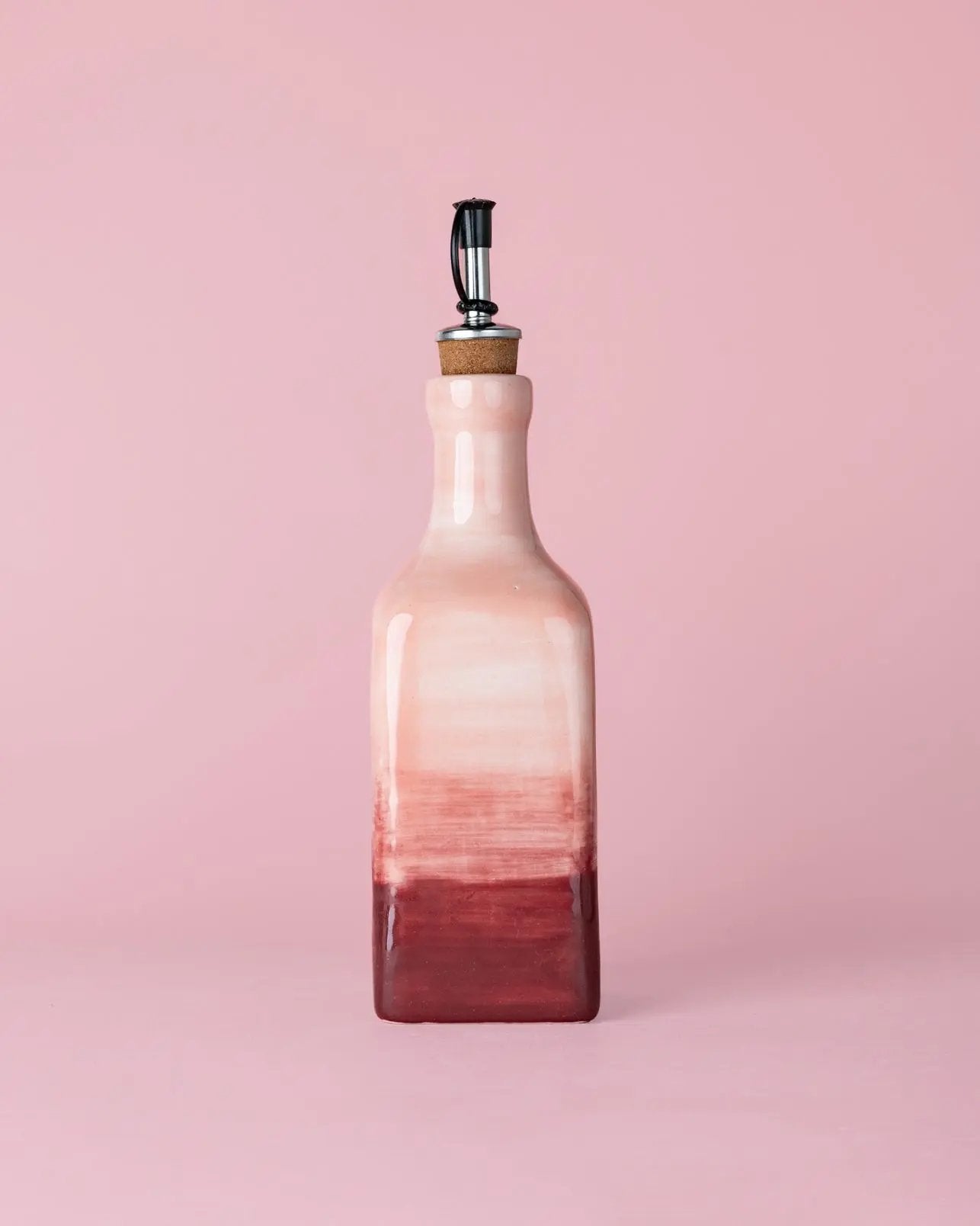 Ceramic Oil Dispenser 475ml - Sakura – Handmade Oil Dispenser by Alfar Tierra Cocida - Kúbome