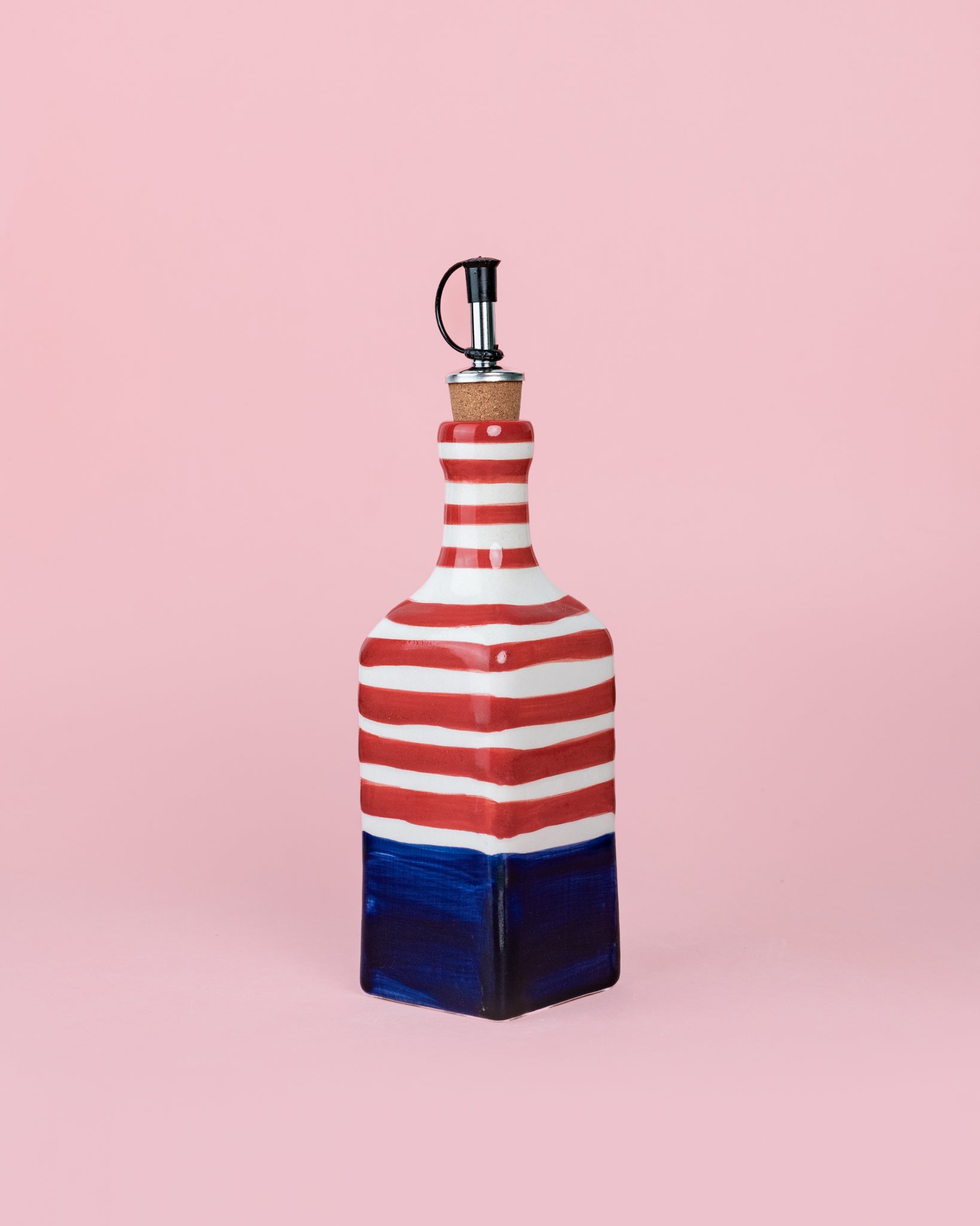 Ceramic Oil Dispenser 475ml - Tomates – Handmade Oil Dispenser by Alfar Tierra Cocida - Kúbome
