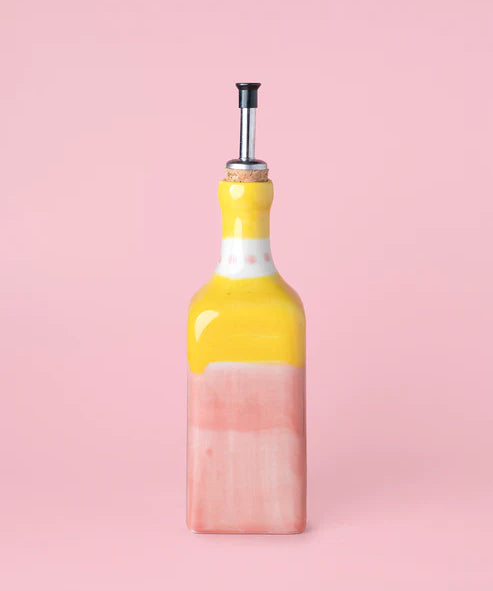 Ceramic Oil Dispenser 475ml - Valentina – Handmade Oil Dispenser by Alfar Tierra Cocida - Kúbome