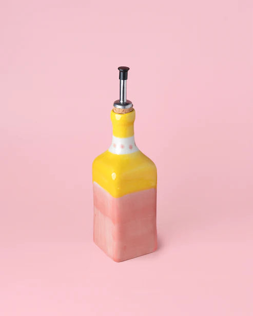 Ceramic Oil Dispenser 475ml - Valentina – Handmade Oil Dispenser by Alfar Tierra Cocida - Kúbome