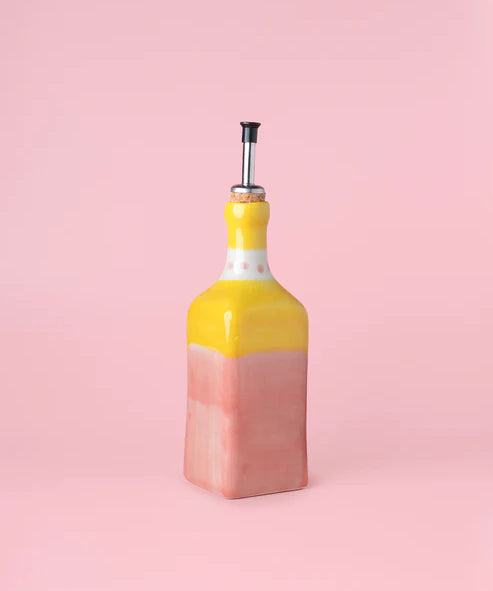 Ceramic Oil Dispenser 475ml - Valentina – Handmade Oil Dispenser by Alfar Tierra Cocida - Kúbome