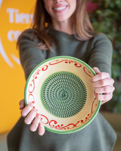 Large Ceramic Grater Plate - Alhambra – Handmade Grater by Alfar Tierra Cocida - Kúbome