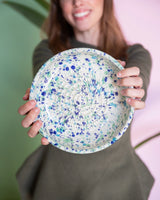 Large Ceramic Grater Plate - Coral