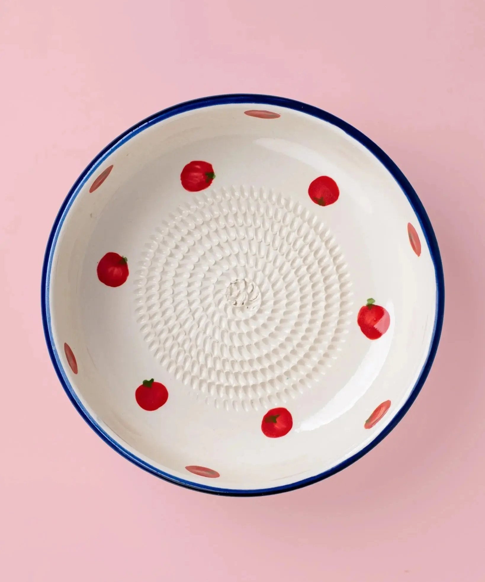 Large Ceramic Grater Plate - Pomodoro – Handmade Grater by Alfar Tierra Cocida - Kúbome