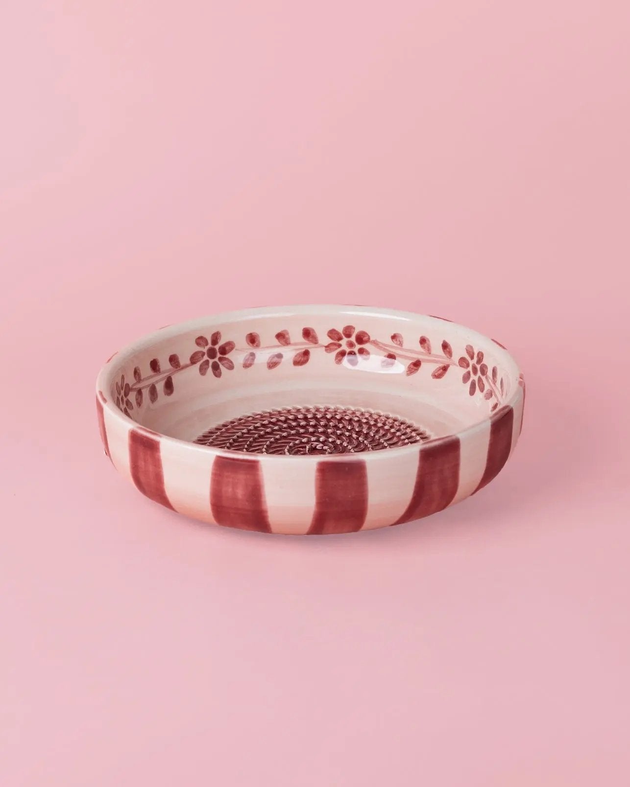 Large Ceramic Grater Plate - Sakura – Handmade Grater by Alfar Tierra Cocida - Kúbome