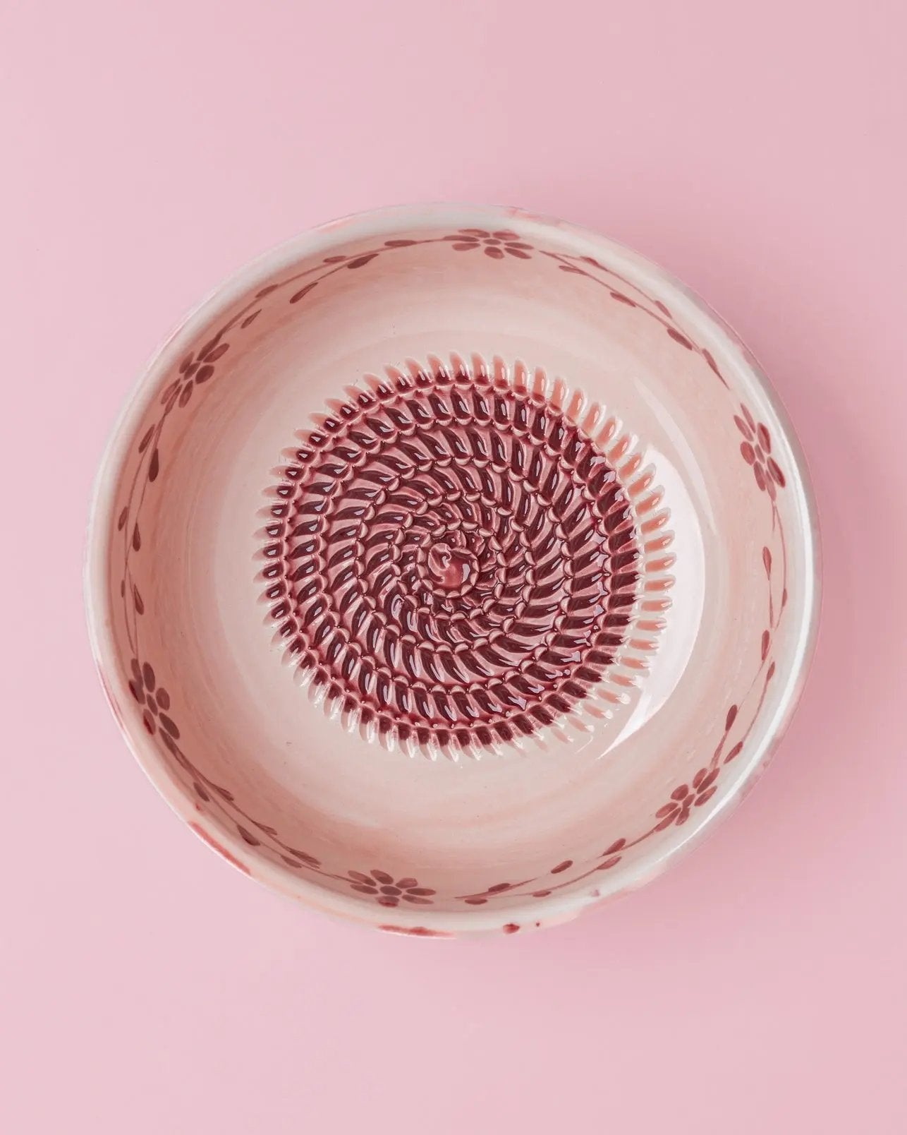 Large Ceramic Grater Plate - Sakura – Handmade Grater by Alfar Tierra Cocida - Kúbome