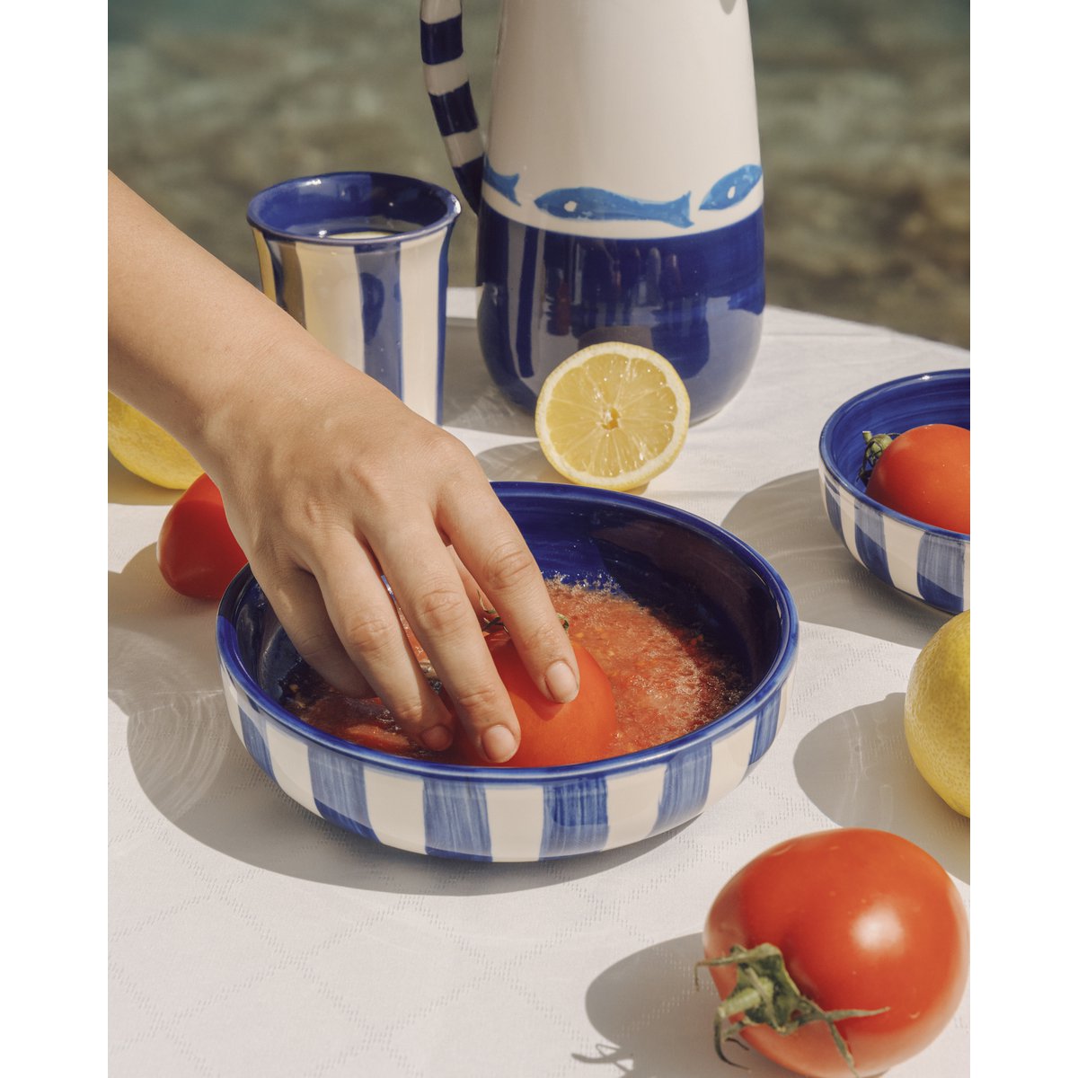 Large Grater Plate - Costa Azul *wooden spoon included* – Handmade Grater by Alfar Tierra Cocida - Kúbome