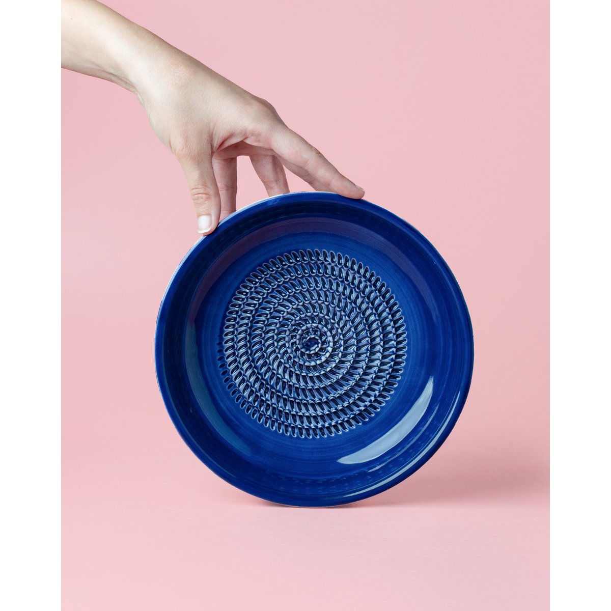 Large Grater Plate - Costa Azul *wooden spoon included* – Handmade Grater by Alfar Tierra Cocida - Kúbome