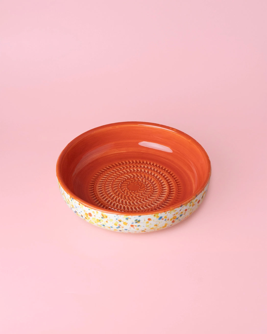 Large Pottery Grater Plate - Naranja – Handmade Grater by Alfar Tierra Cocida - Kúbome