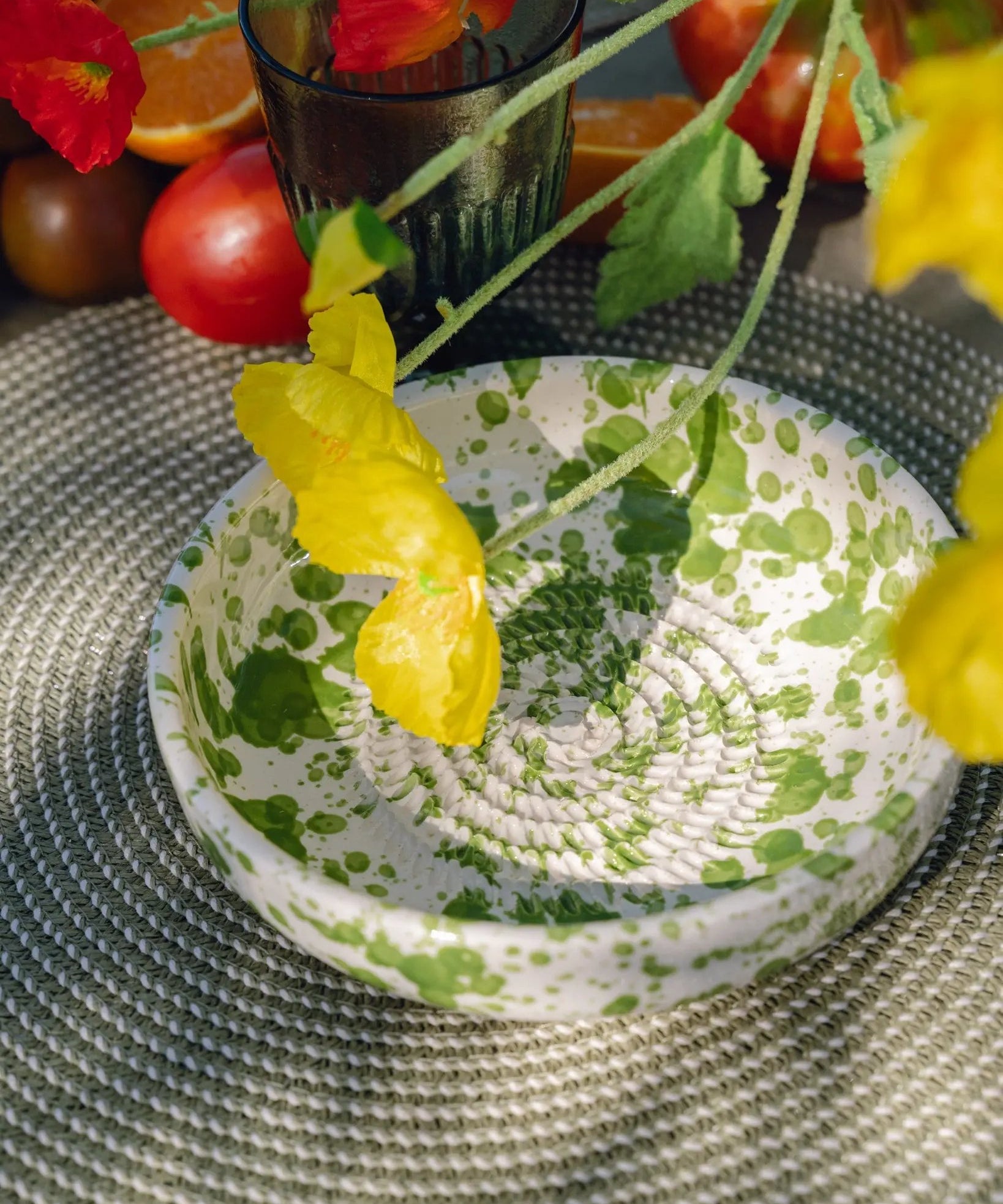 Medium Ceramic Grater Plate - Musgo – Handmade Grater by Alfar Tierra Cocida - Kúbome