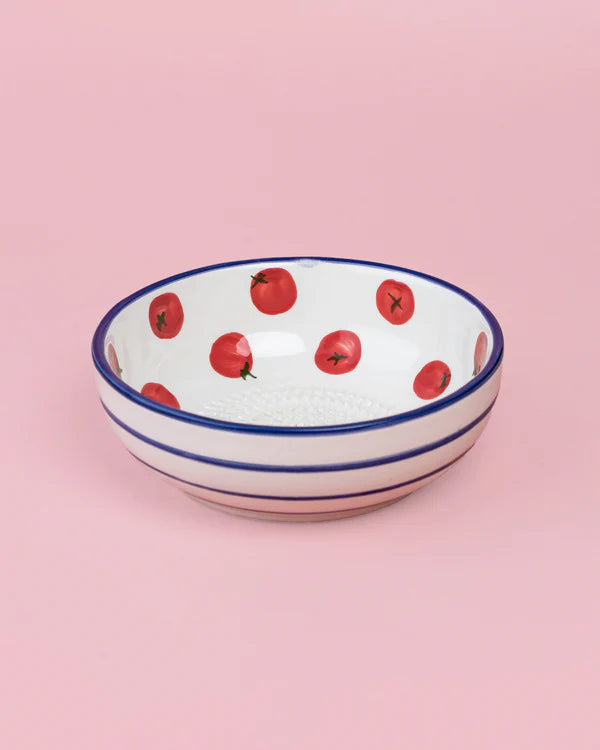 Medium Ceramic Grater Plate - Pomodoro – Handmade Grater by Alfar Tierra Cocida - Kúbome