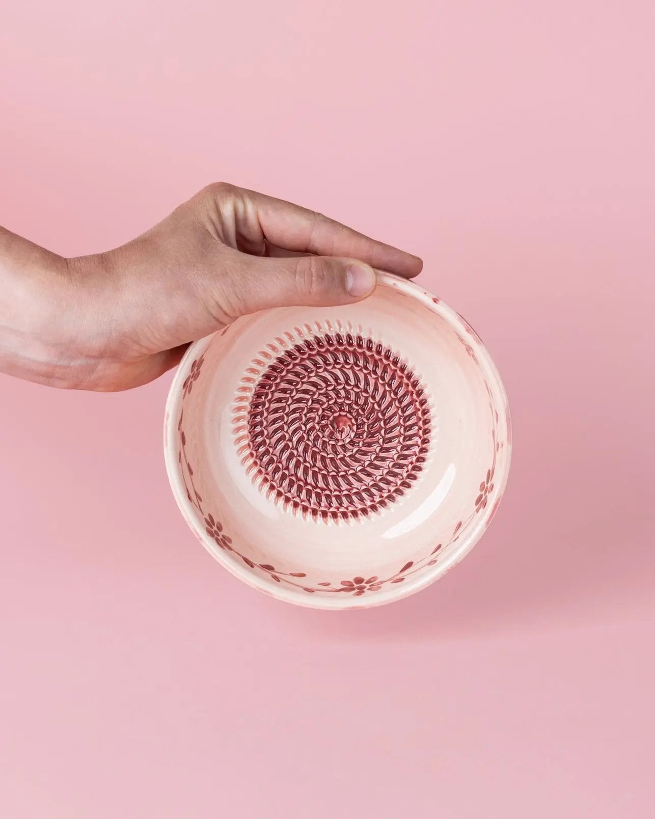 Medium Ceramic Grater Plate - Sakura – Handmade Grater by Alfar Tierra Cocida - Kúbome