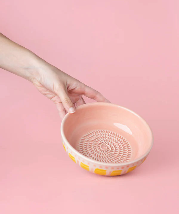 Medium Ceramic Grater Plate - Valentina – Handmade Grater by Alfar Tierra Cocida - Kúbome