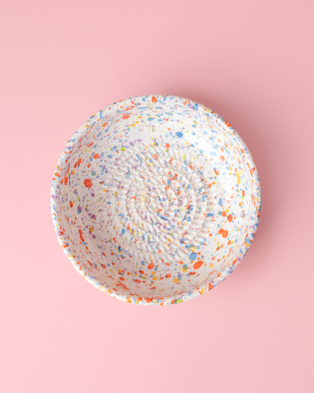 Medium Vintage Pottery Grater Plate - Carnival – Handmade Grater by Alfar Tierra Cocida - Kúbome