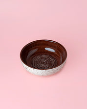 Medium Vintage Pottery Grater Plate - Hazelnut – Handmade Grater by Alfar Tierra Cocida - Kúbome