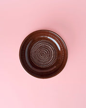 Medium Vintage Pottery Grater Plate - Hazelnut – Handmade Grater by Alfar Tierra Cocida - Kúbome