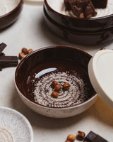 Medium Vintage Pottery Grater Plate - Hazelnut