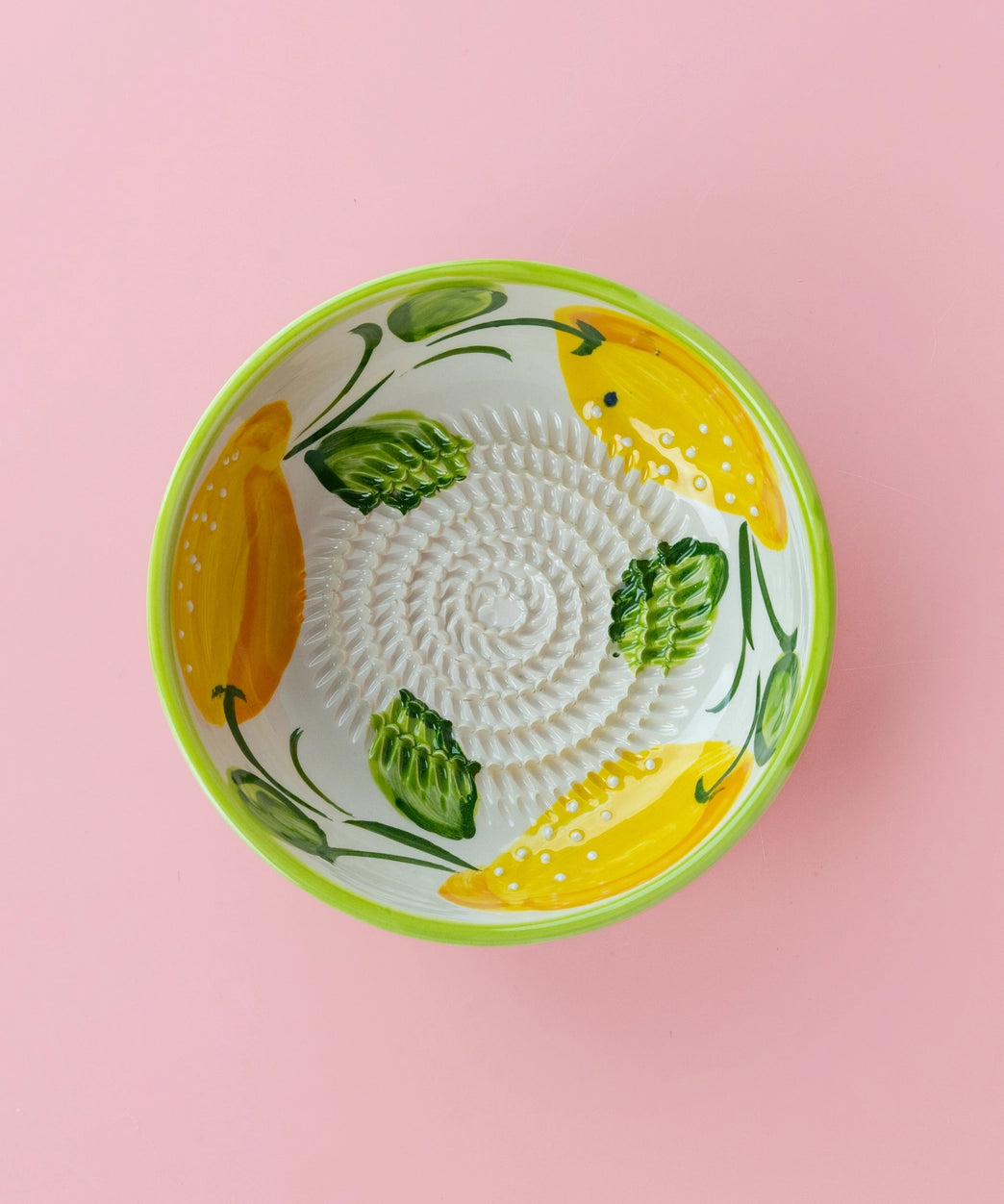 Medium Vintage Pottery Grater Plate - Lemon – Handmade Grater by Alfar Tierra Cocida - Kúbome