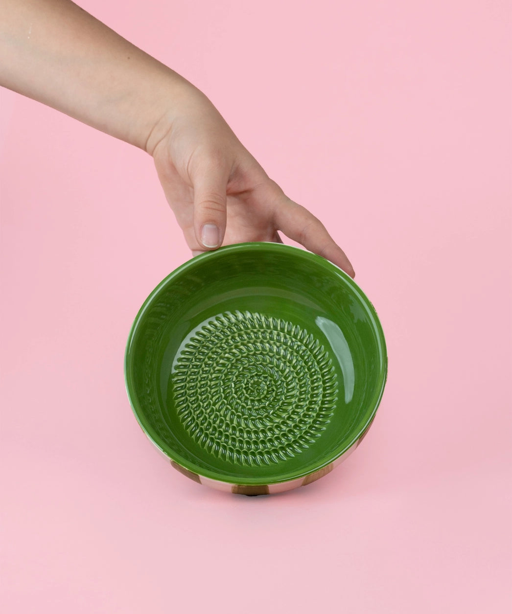 Medium Vintage Pottery Grater Plate - Olive – Handmade Grater by Alfar Tierra Cocida - Kúbome