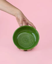 Medium Vintage Pottery Grater Plate - Olive – Handmade Grater by Alfar Tierra Cocida - Kúbome