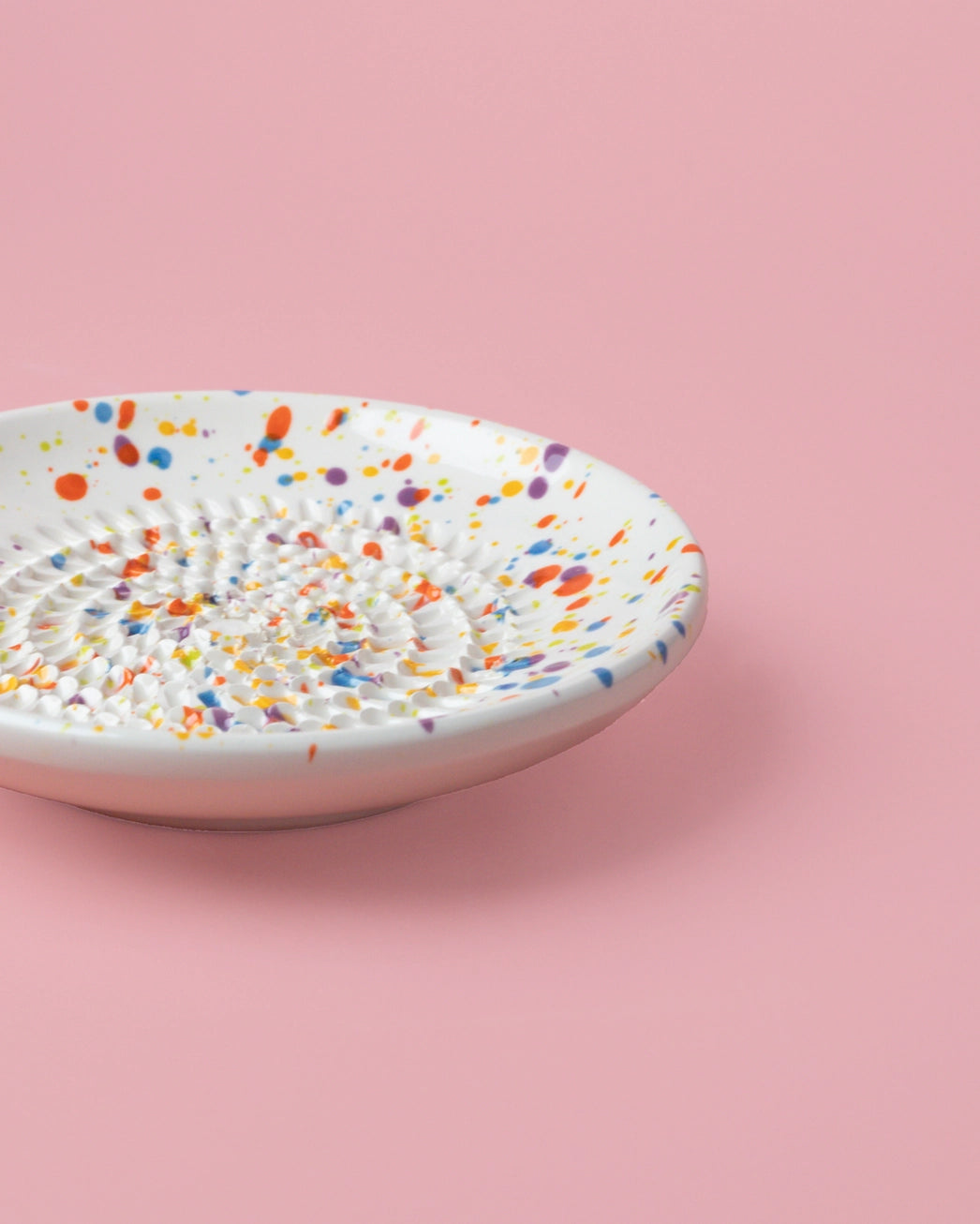 Small Ceramic Grater Plate - Carnival – Handmade Grater by Alfar Tierra Cocida - Kúbome