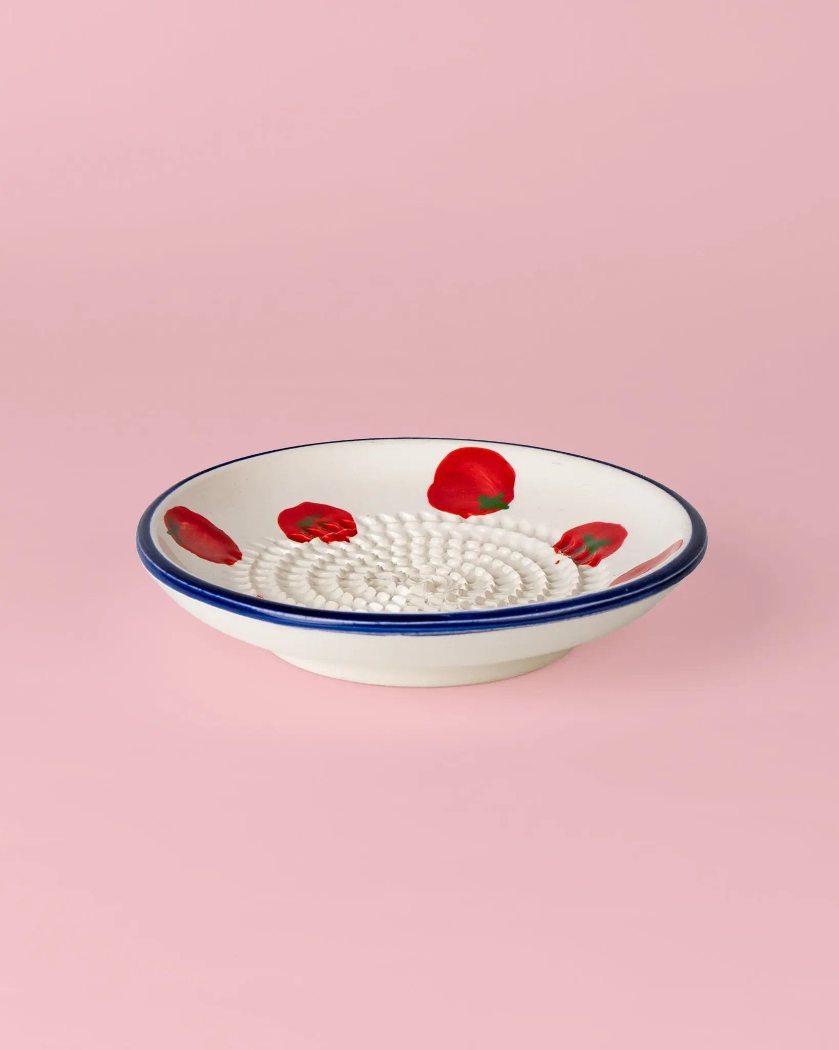 Small Ceramic Grater Plate - Pomodoro – Handmade Grater by Alfar Tierra Cocida - Kúbome