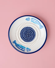 Small Ceramic Plate Food Grater - Tuna – Handmade Grater by Alfar Tierra Cocida - Kúbome