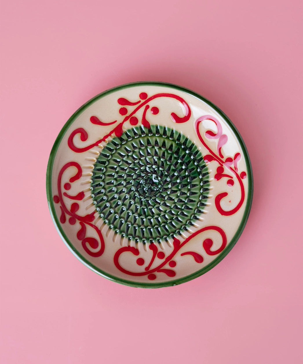 Small Grater Ceramic Dish - Alhambra – Handmade Grater by Alfar Tierra Cocida - Kúbome