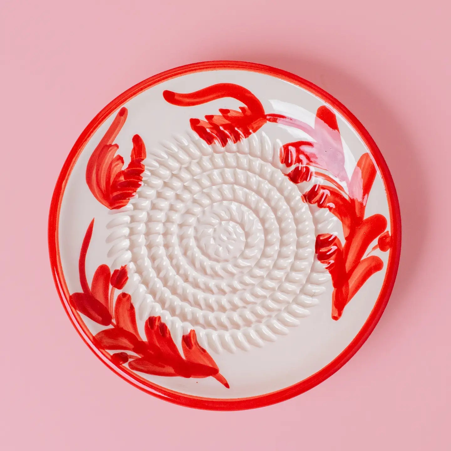 Small Grater Ceramic Plate - Sevilla – Handmade Grater by Alfar Tierra Cocida - Kúbome
