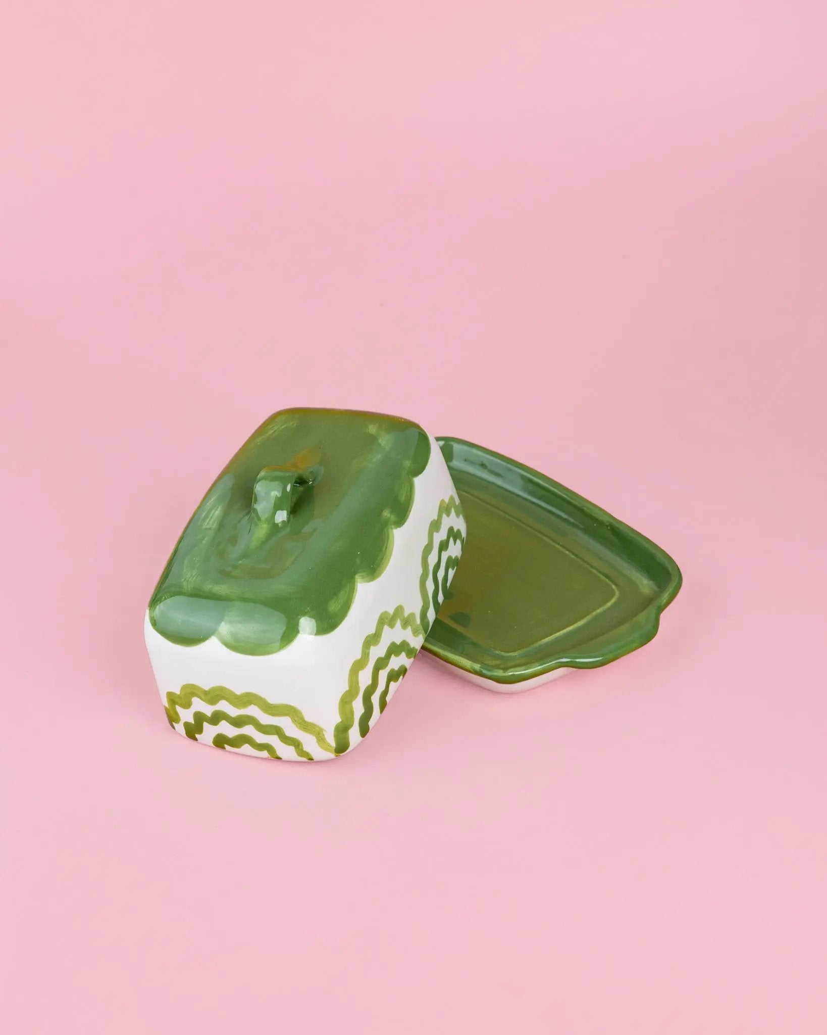 Spanish Ceramic Butter Dish - Roots – Handmade Butter Dish by Alfar Tierra Cocida - Kúbome