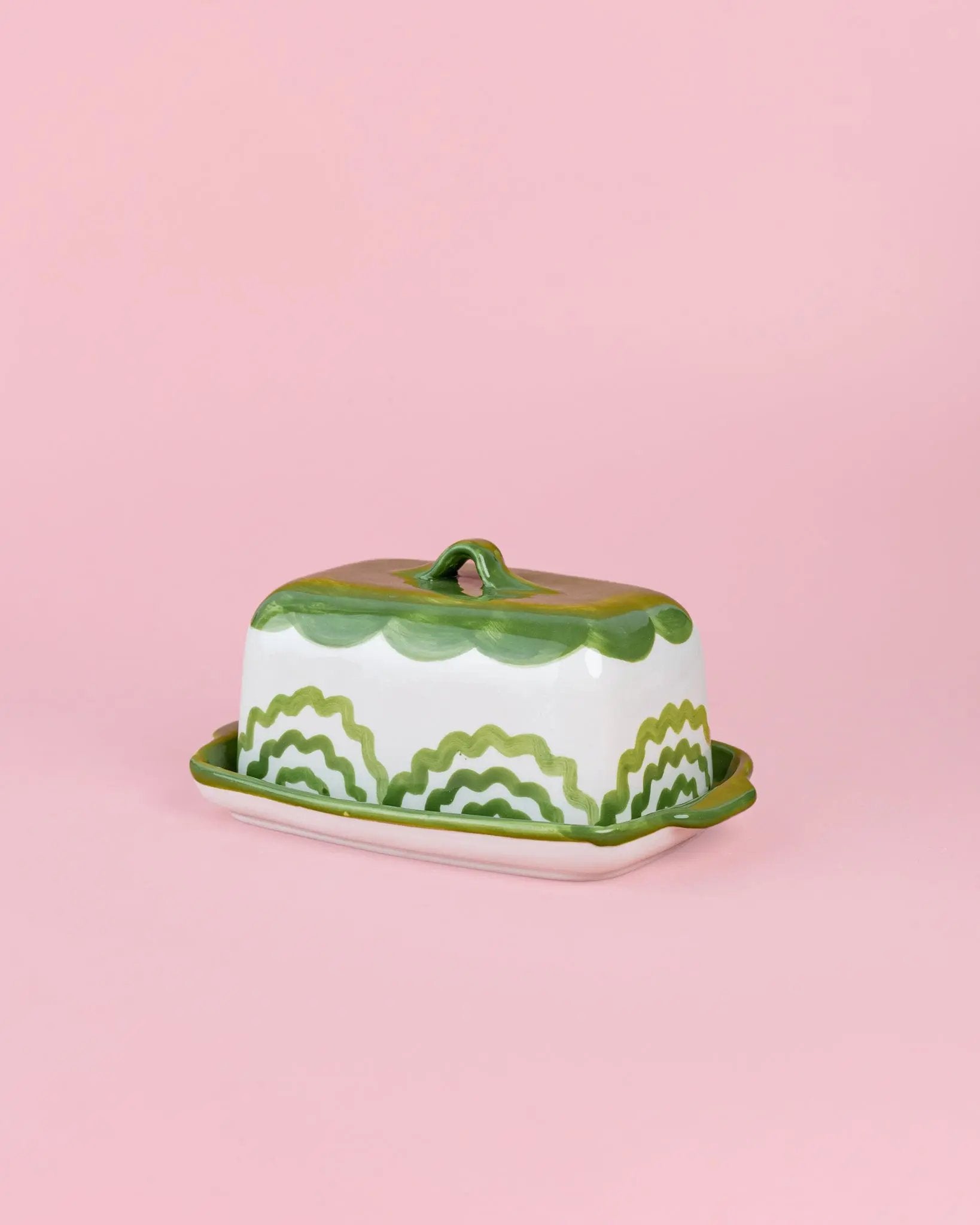 Spanish Ceramic Butter Dish - Roots – Handmade Butter Dish by Alfar Tierra Cocida - Kúbome