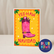 Christmas Greetings Card 5x7 – Handmade Greeting Cards by Blue Iris Designs Co - Kúbome