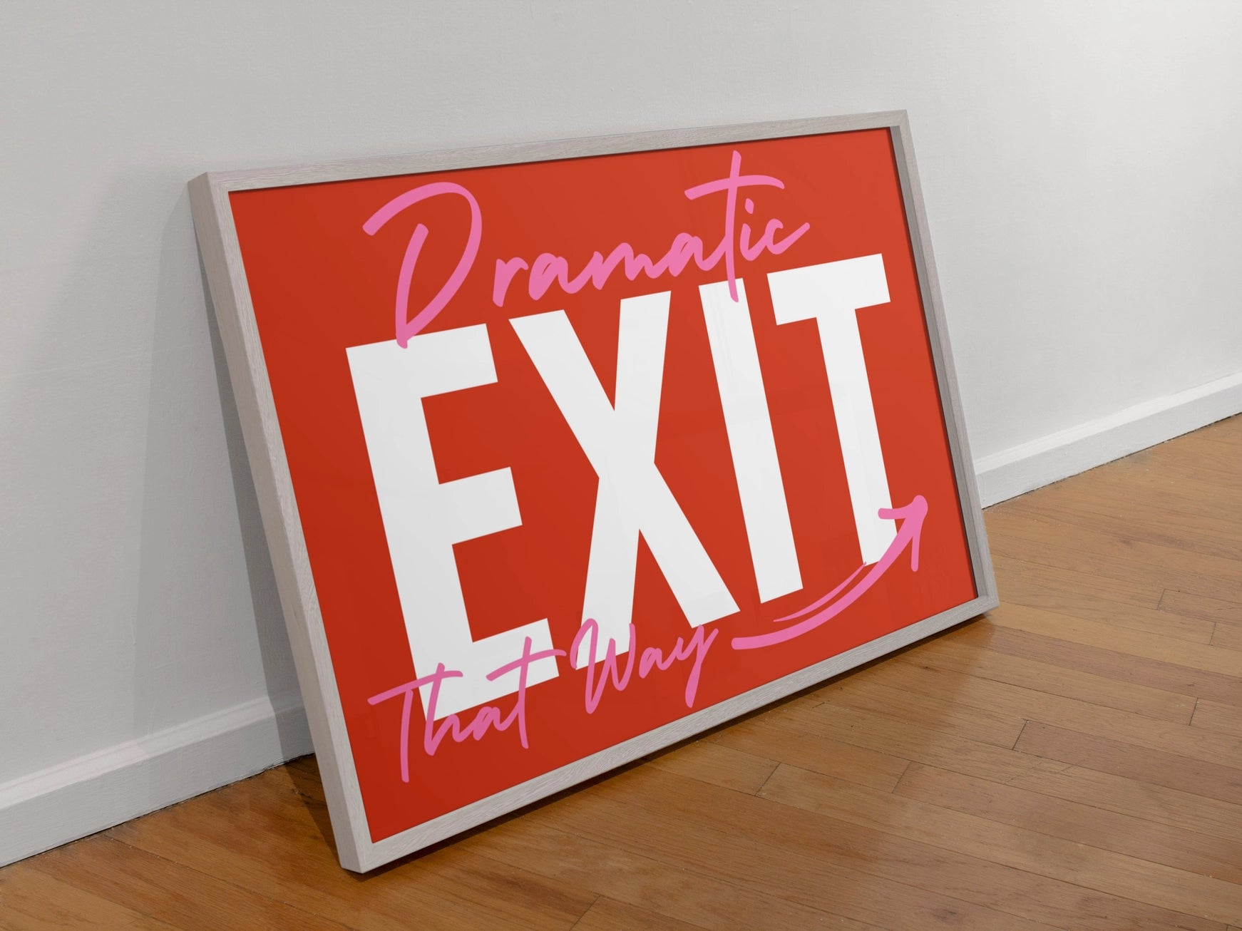 Dramatic Exit Print – Handmade Artwork by Blue Iris Designs Co - Kúbome