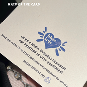 Thanks For Helping Me Grow 5x7 Card – Handmade Greeting Cards by Blue Iris Designs Co - Kúbome