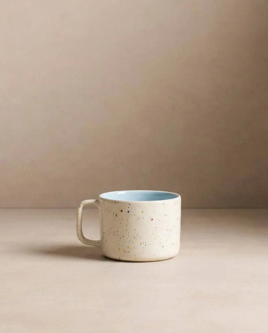 Breeze Party In/Out Stoneware Mug 240ml – Handmade Mugs by Egg Back Home - Kúbome