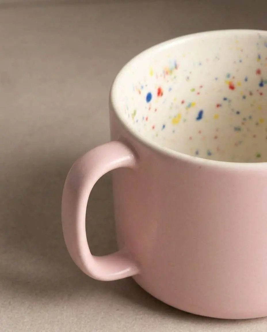 Breeze Party In/Out Stoneware Mug 240ml – Handmade Mugs by Egg Back Home - Kúbome