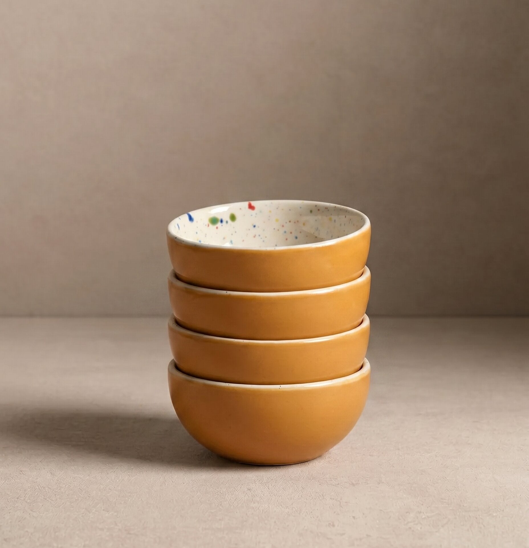 Breeze Party In Stoneware Mini Bowl – Handmade Bowls by Egg Back Home - Kúbome
