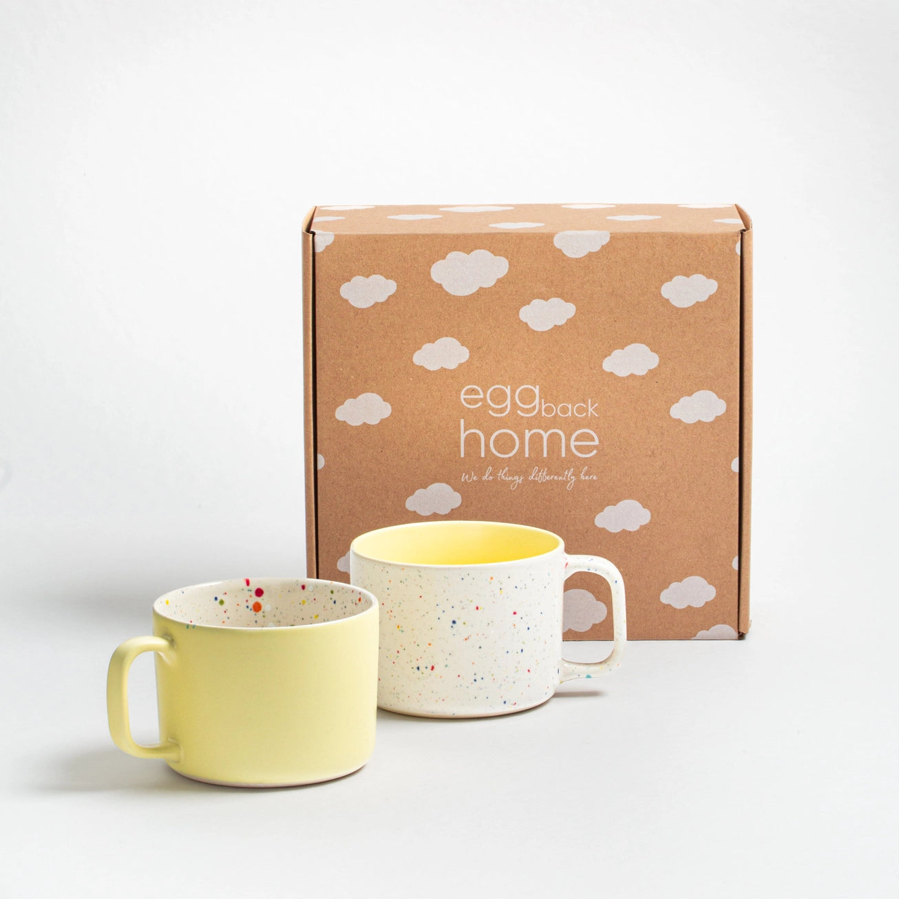 Breeze Party Out Stoneware Mug 450ml – Handmade  by Egg Back Home - Kúbome