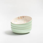 Breeze Party in Stoneware Pasta Plate 21cm – Handmade Pasta Plate by Egg Back Home - Kúbome