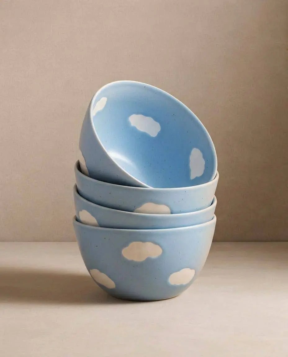 Cloud Cereal Bowl 16cm – Handmade Bowls by Egg Back Home - Kúbome