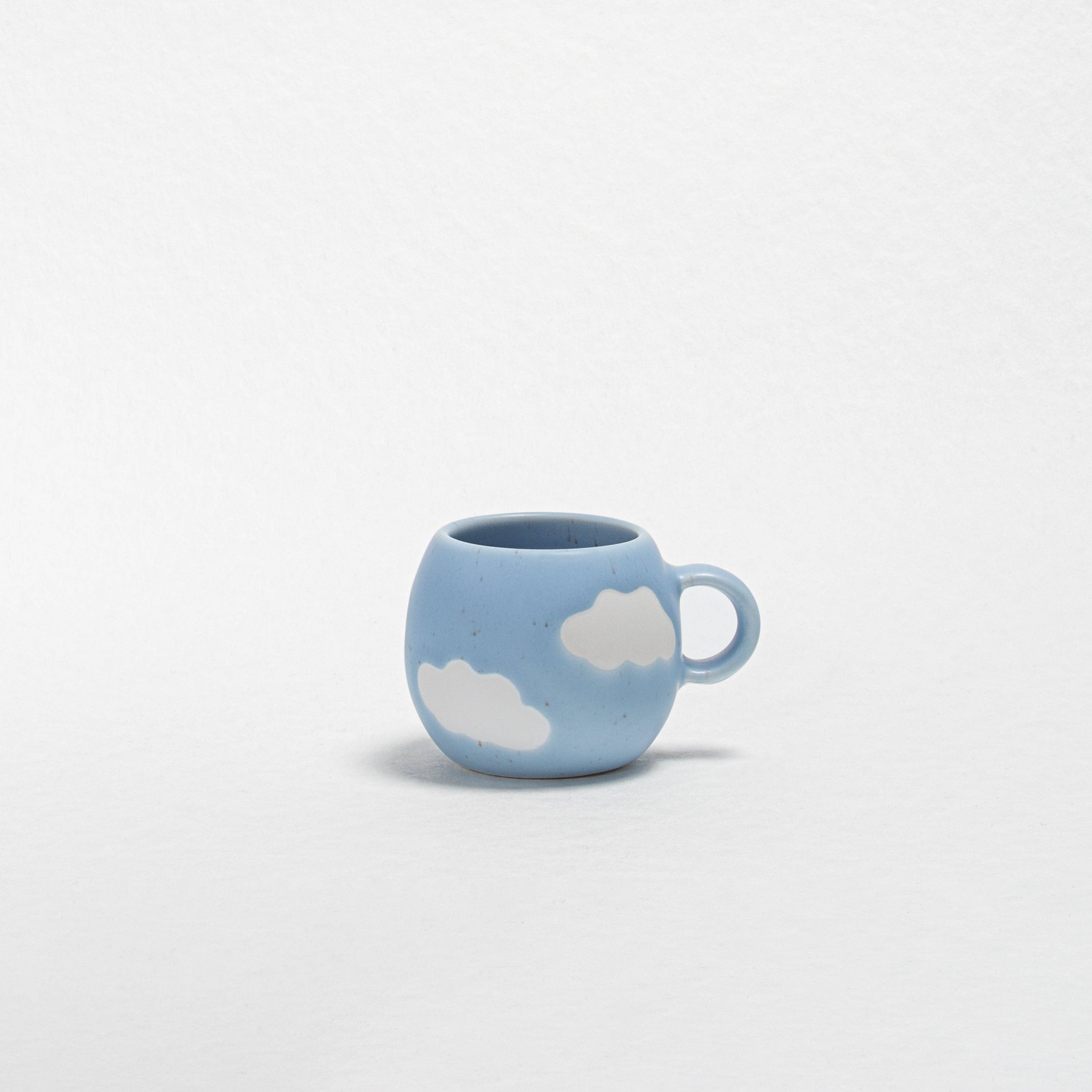 Cloud Espresso Coffee Mug 90ml – Handmade  by Egg Back Home - Kúbome