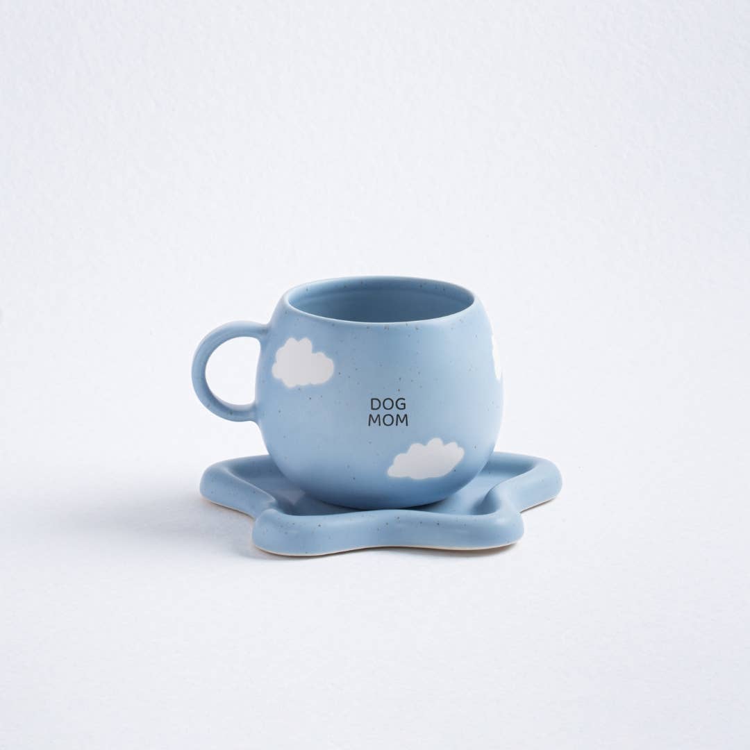 Cloud Mug 500ml Dog Mom – Handmade Mugs by Egg Back Home - Kúbome